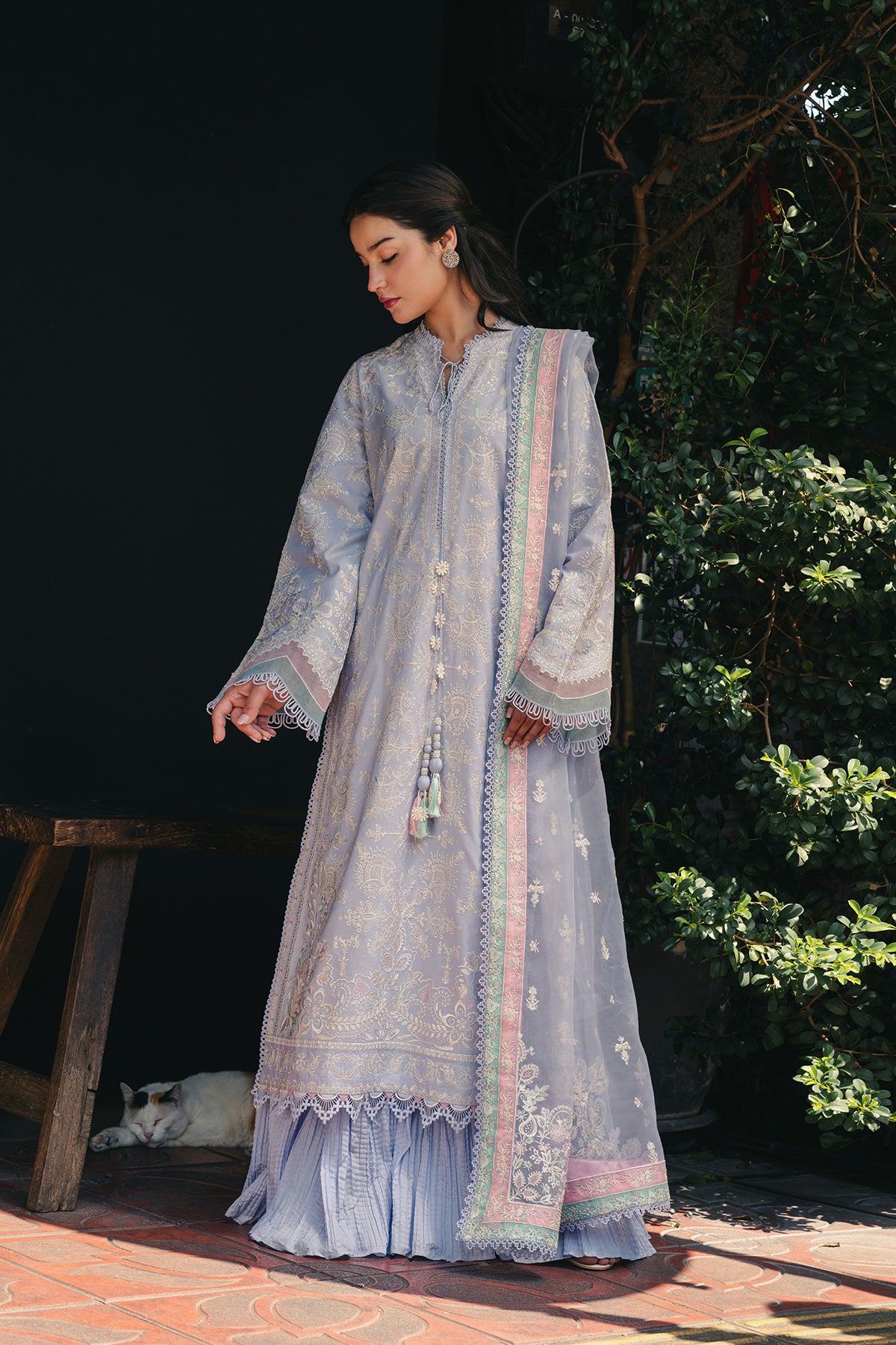 sachin and babi light blue dress Blossom