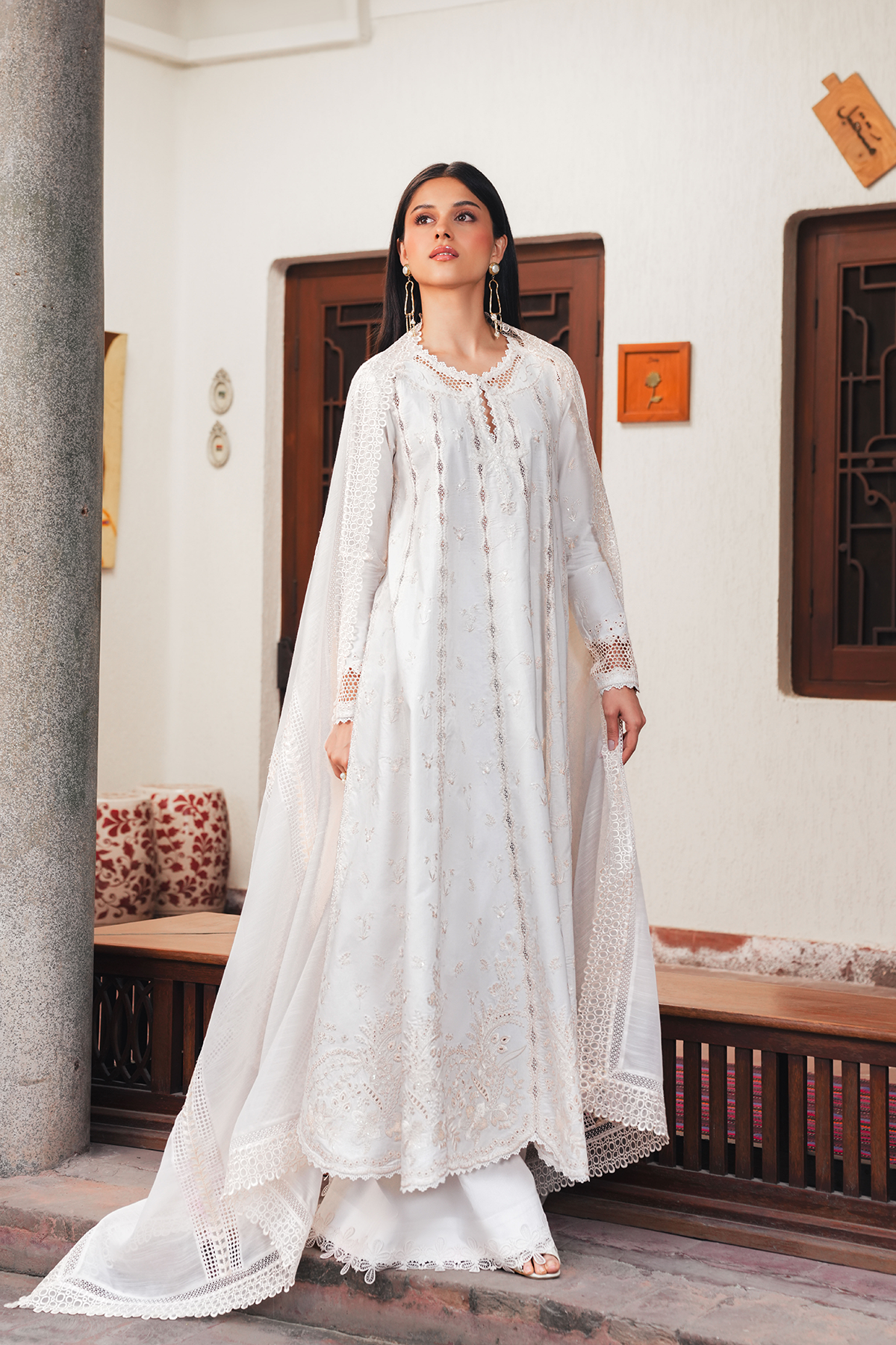 Kaju Noor Beige Eid Pret Dress 2026 Afrozeh Formal Wear Kaju Noor Beige Eid Pret Dress 2026 Afrozeh Formal Wear
