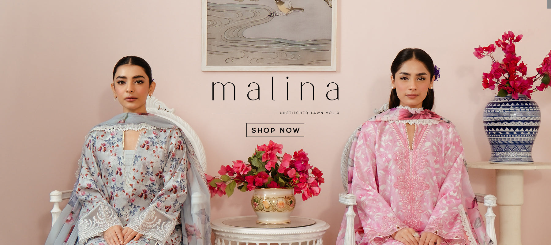 Malina: Unstitched Lawn Collection | Afrozeh