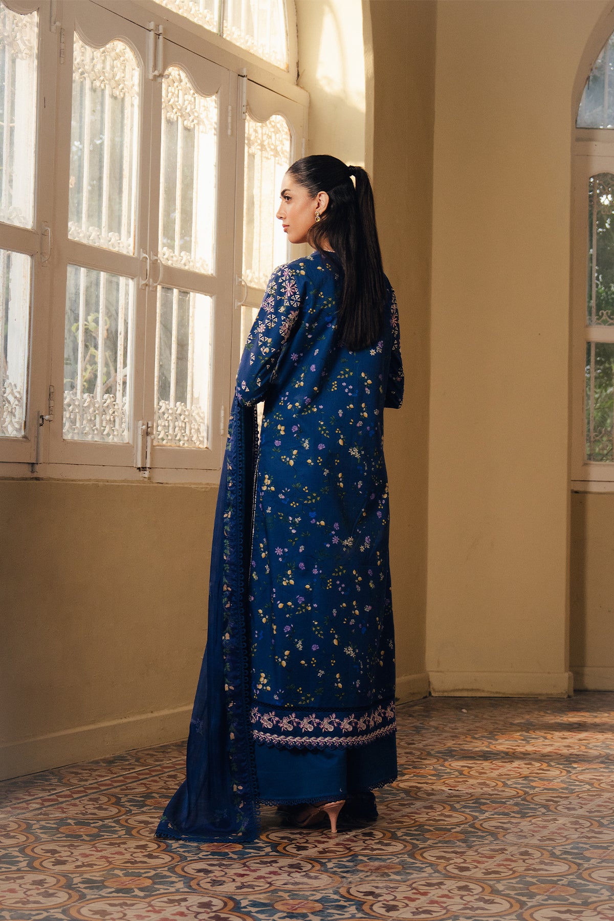 embroidered lawn suit