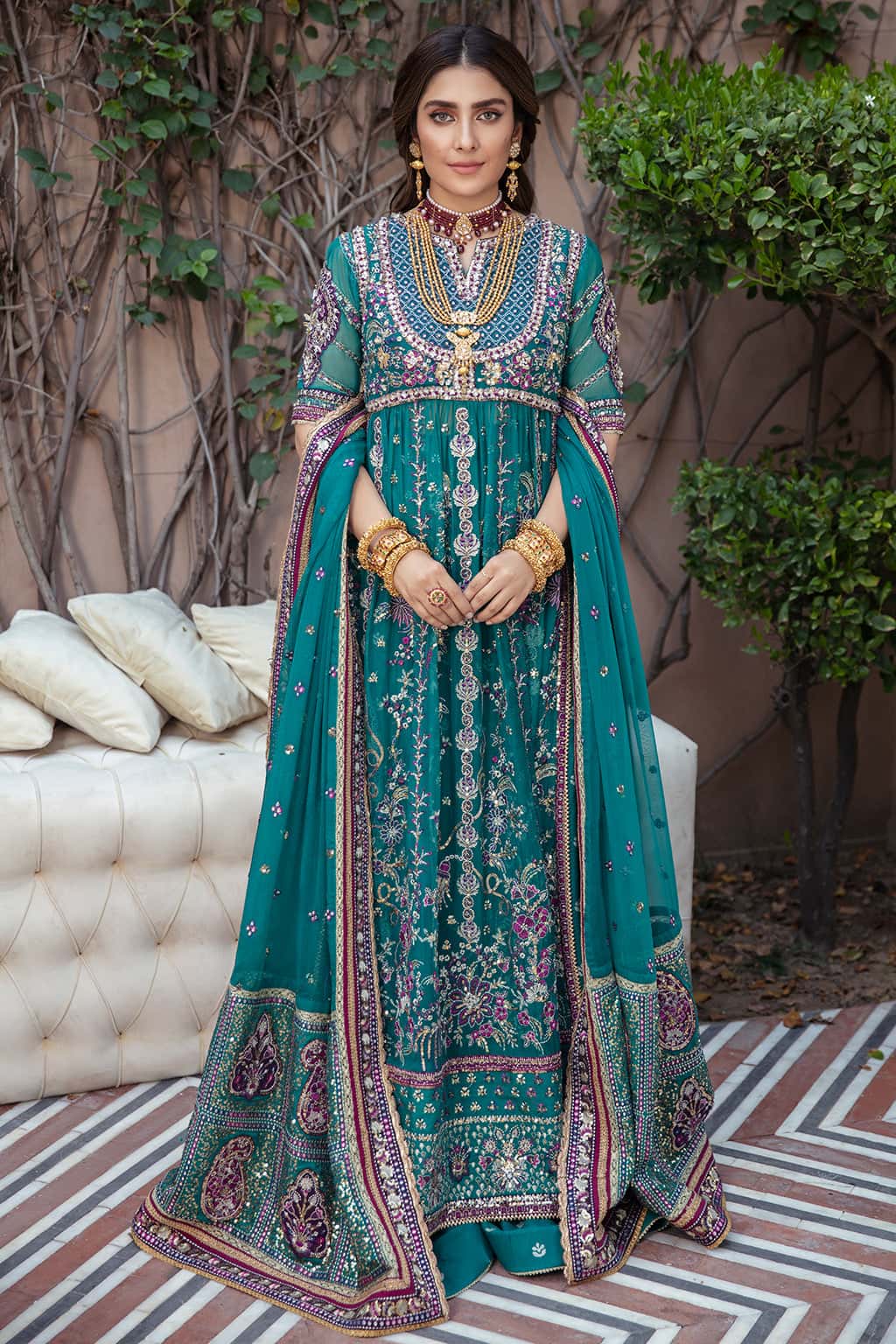 raw silk duptta