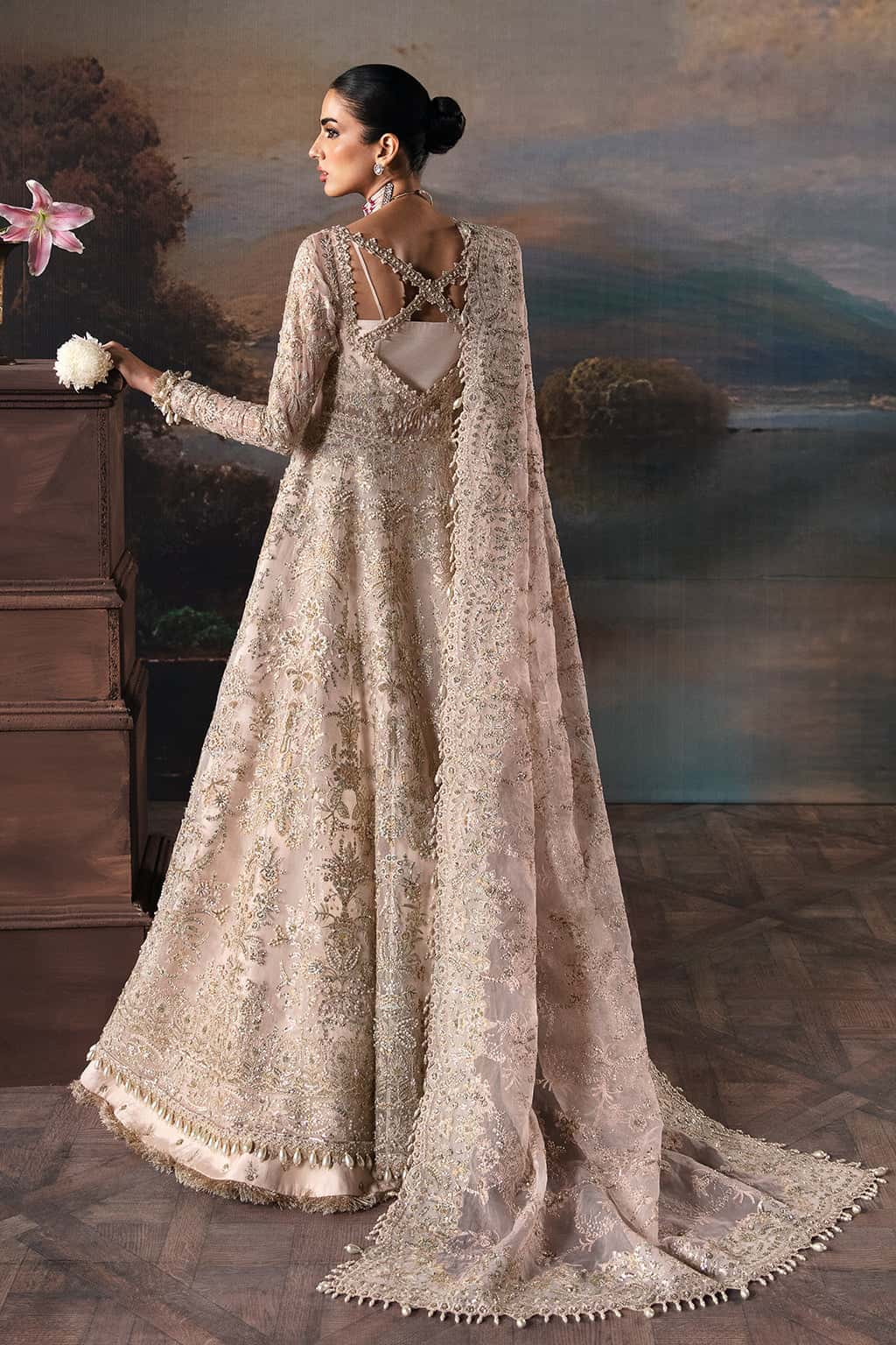 Anarkali Chiffon Pakistani Bridal Dress at Rs 11200 in Srinagar | ID:  22705875197