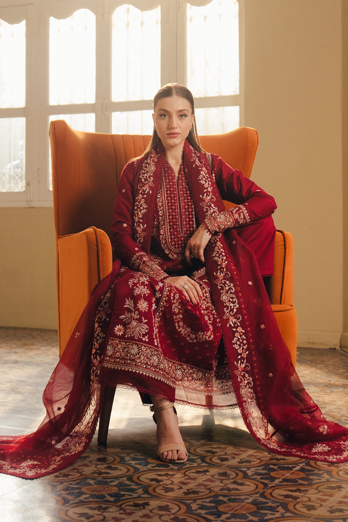 Sundrown lawn suit Afrozeh