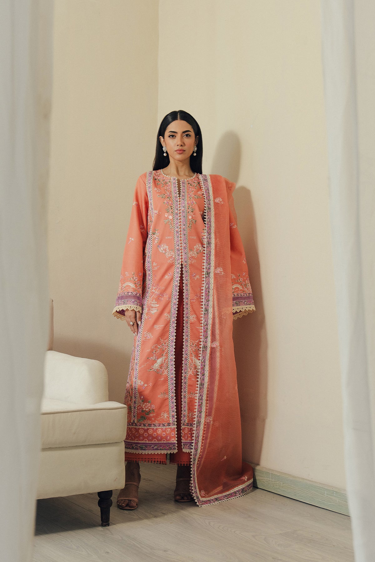 Skyhush Lawn Suit 2026 – Afrozeh Trendy Summer Outfit
